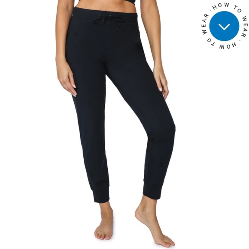 Yogalicious LUX size XS Black LUX Rewind high rise 2 pocket Jogger w tie waist